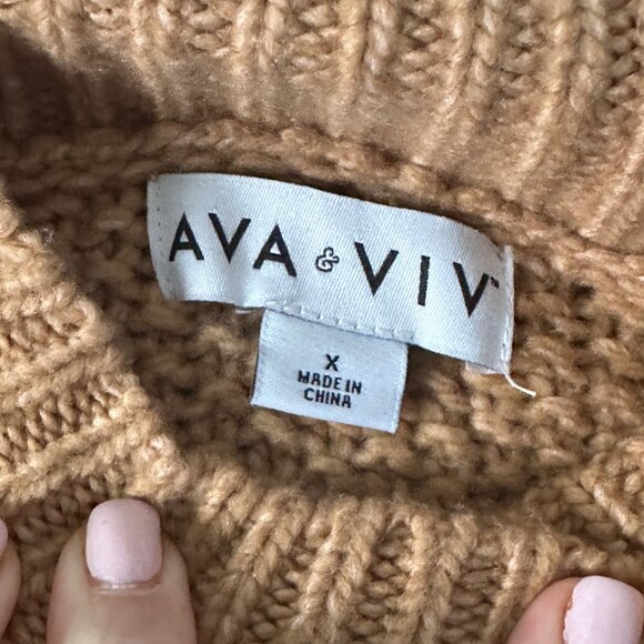 Ava & Viv Turtleneck Pullover Sweater - EUC - Picture 4 of 4